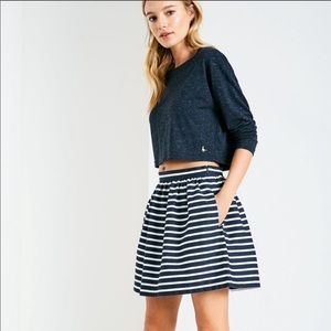 Jack Wills Heliwell Stripe Mini Skirt w/pockets!